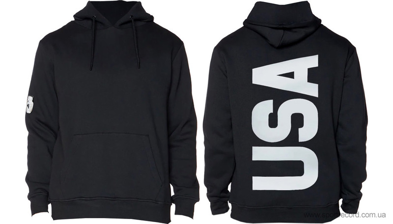 Кофта мужская KAPPA LOGO COVINGTON HOODIE - JET BLACK-K45832