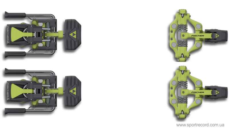 Крепление для скитурных лыж FISCHER TOUR SPEED LITE 2.0 W/O BRAKE SOLID BLACK/YELLOW-T71117
